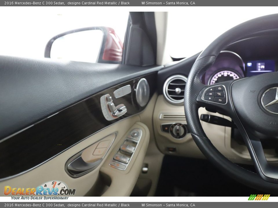 2016 Mercedes-Benz C 300 Sedan designo Cardinal Red Metallic / Black Photo #25