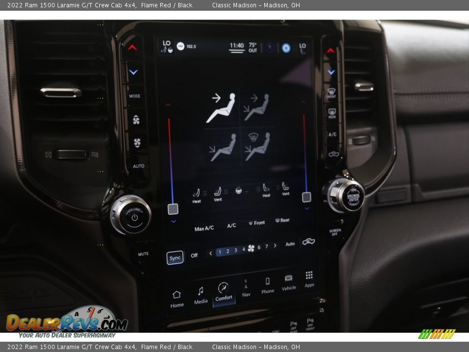 2022 Ram 1500 Laramie G/T Crew Cab 4x4 Flame Red / Black Photo #11