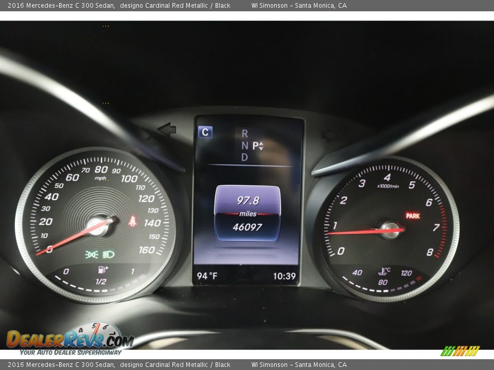 2016 Mercedes-Benz C 300 Sedan designo Cardinal Red Metallic / Black Photo #29