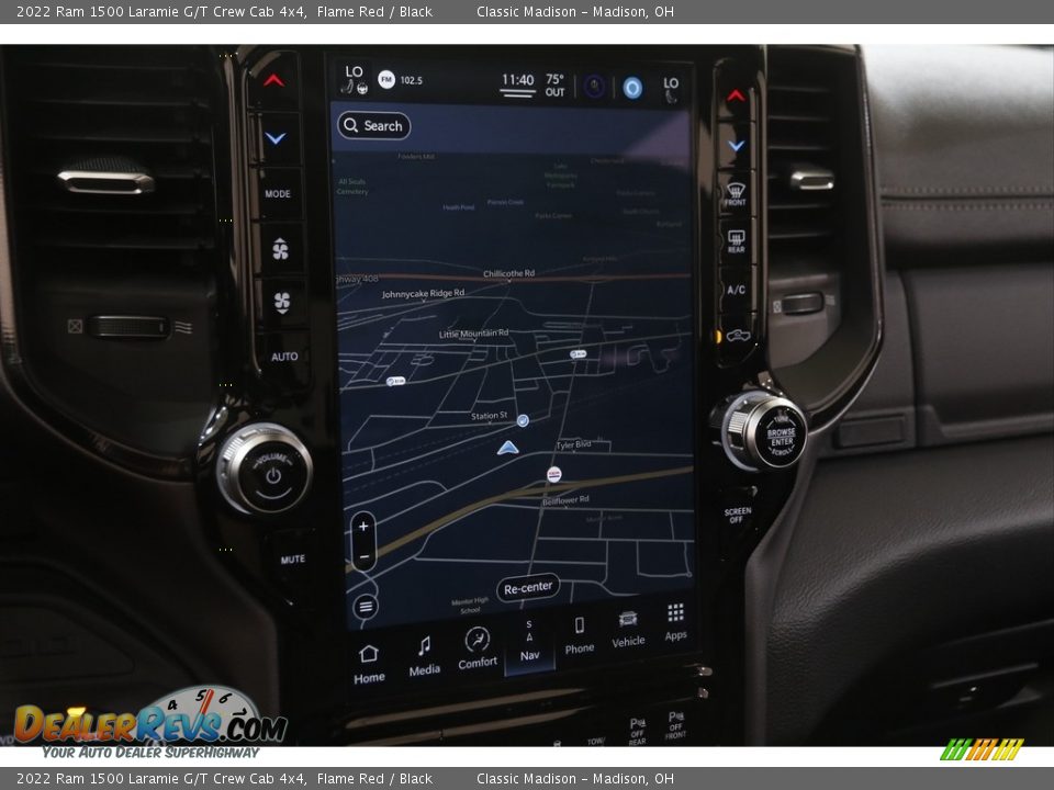 Navigation of 2022 Ram 1500 Laramie G/T Crew Cab 4x4 Photo #12