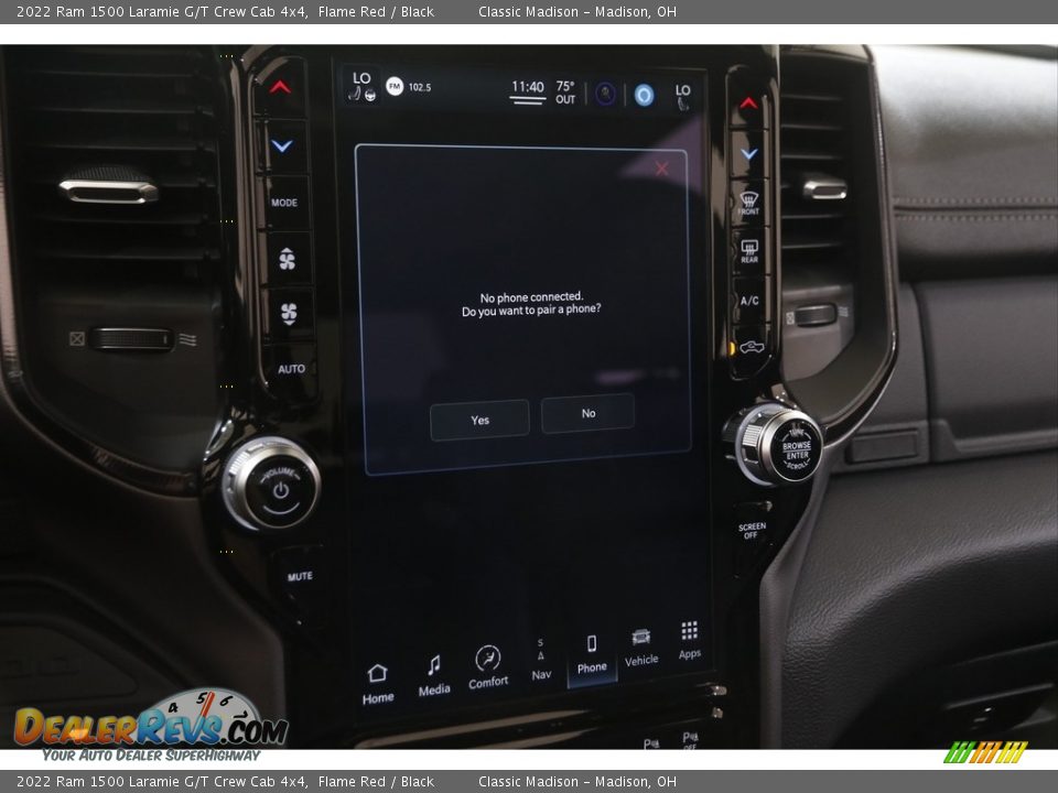 2022 Ram 1500 Laramie G/T Crew Cab 4x4 Flame Red / Black Photo #13