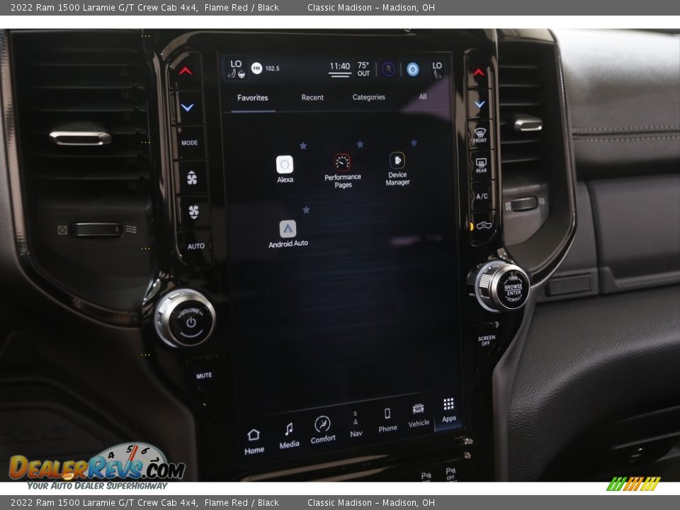 2022 Ram 1500 Laramie G/T Crew Cab 4x4 Flame Red / Black Photo #14