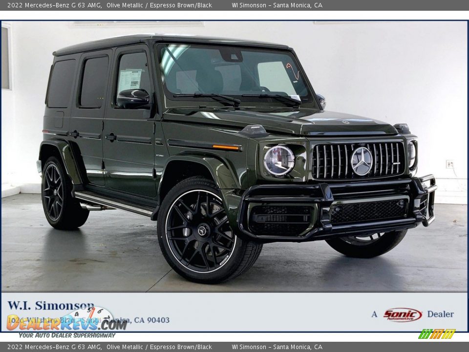 2022 Mercedes-Benz G 63 AMG Olive Metallic / Espresso Brown/Black Photo #1