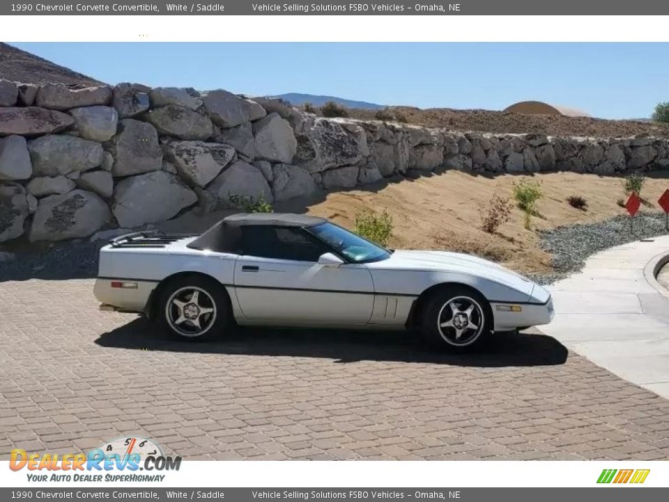 1990 Chevrolet Corvette Convertible White / Saddle Photo #1