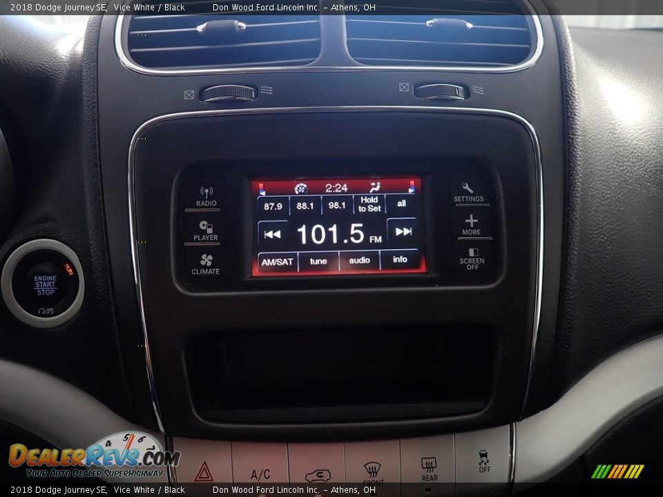 2018 Dodge Journey SE Vice White / Black Photo #25