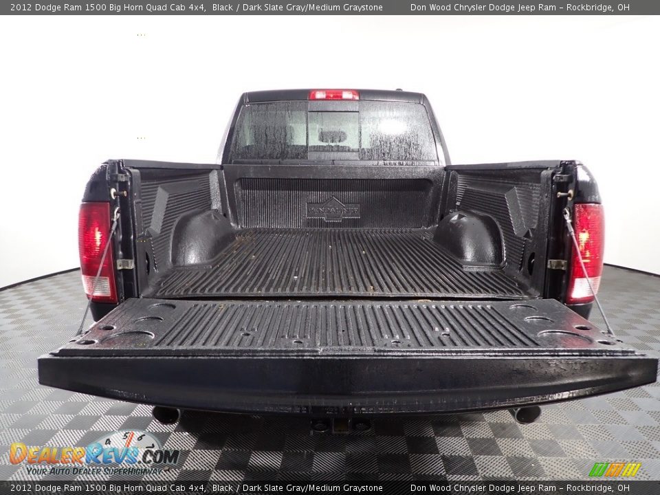 2012 Dodge Ram 1500 Big Horn Quad Cab 4x4 Black / Dark Slate Gray/Medium Graystone Photo #6