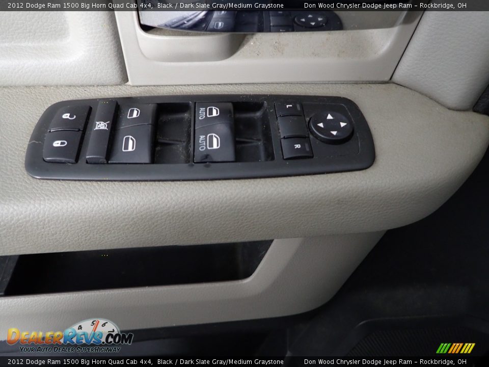 2012 Dodge Ram 1500 Big Horn Quad Cab 4x4 Black / Dark Slate Gray/Medium Graystone Photo #9
