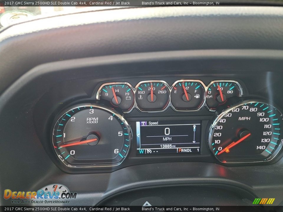 2017 GMC Sierra 2500HD SLE Double Cab 4x4 Gauges Photo #16