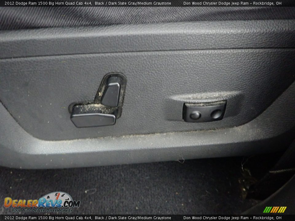 2012 Dodge Ram 1500 Big Horn Quad Cab 4x4 Black / Dark Slate Gray/Medium Graystone Photo #10