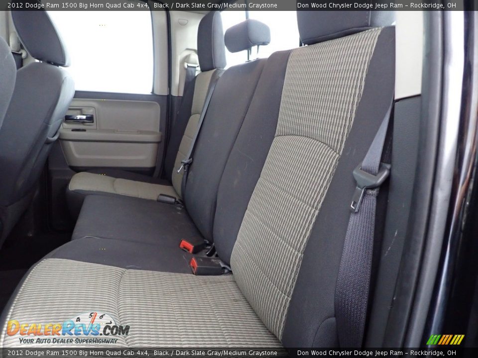 2012 Dodge Ram 1500 Big Horn Quad Cab 4x4 Black / Dark Slate Gray/Medium Graystone Photo #21