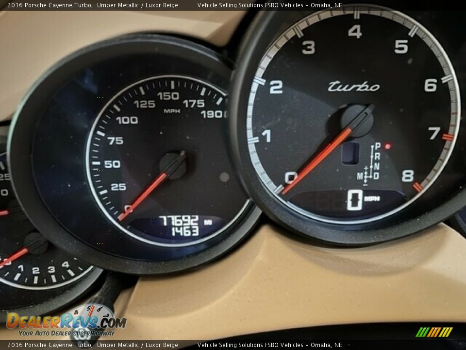 2016 Porsche Cayenne Turbo Gauges Photo #7