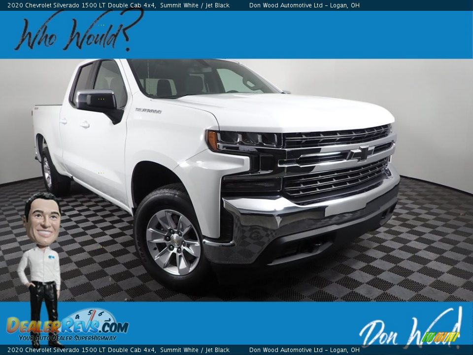 2020 Chevrolet Silverado 1500 LT Double Cab 4x4 Summit White / Jet Black Photo #1