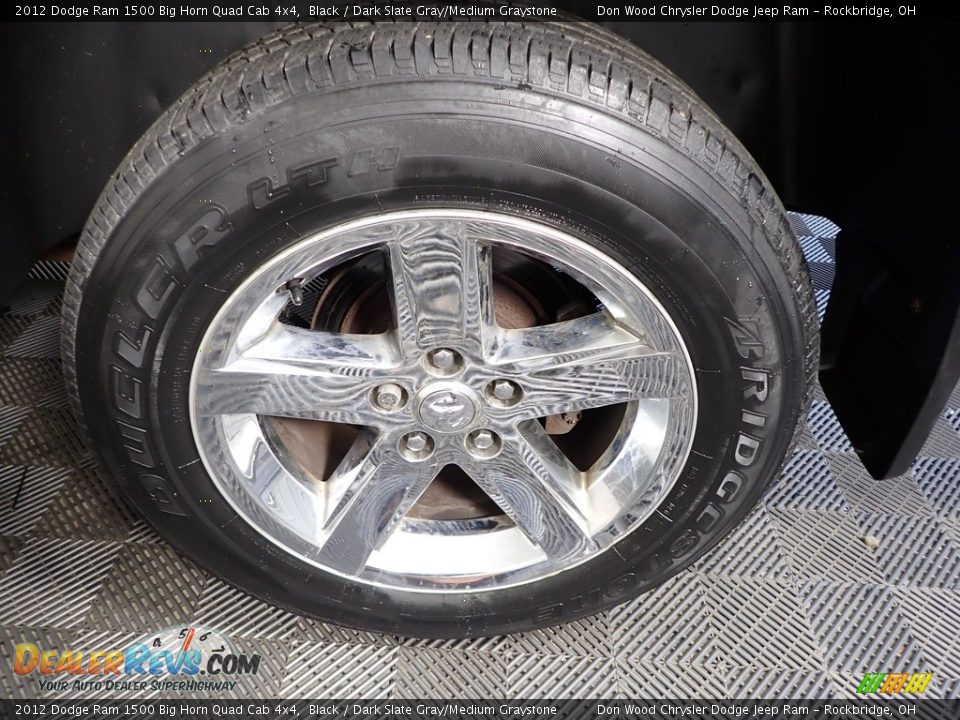 2012 Dodge Ram 1500 Big Horn Quad Cab 4x4 Black / Dark Slate Gray/Medium Graystone Photo #27