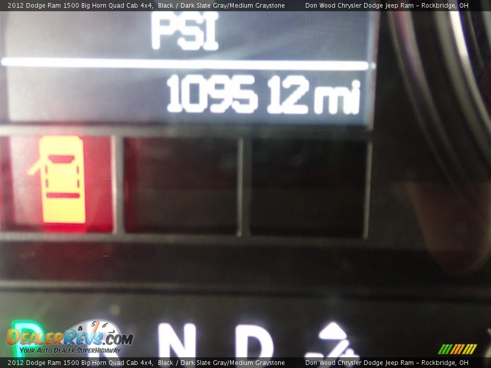 2012 Dodge Ram 1500 Big Horn Quad Cab 4x4 Black / Dark Slate Gray/Medium Graystone Photo #28