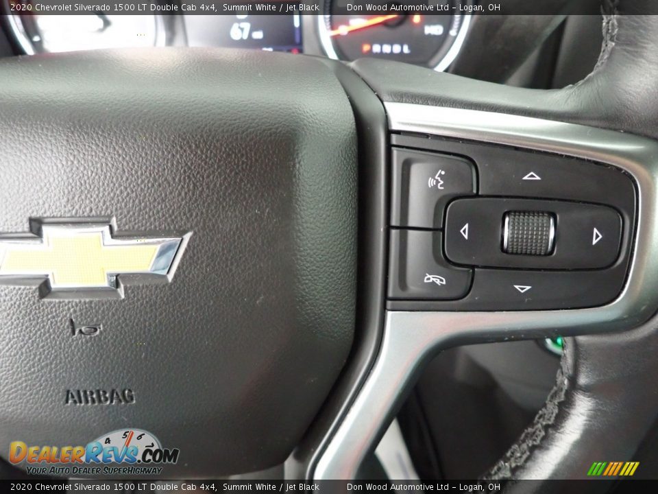 2020 Chevrolet Silverado 1500 LT Double Cab 4x4 Summit White / Jet Black Photo #17