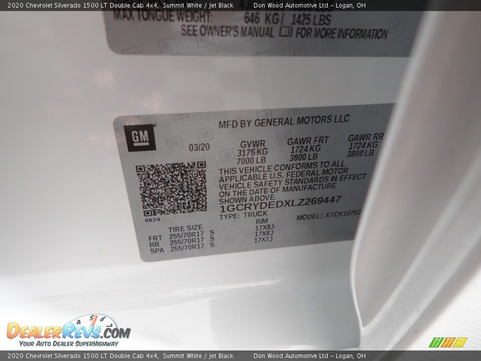 2020 Chevrolet Silverado 1500 LT Double Cab 4x4 Summit White / Jet Black Photo #33