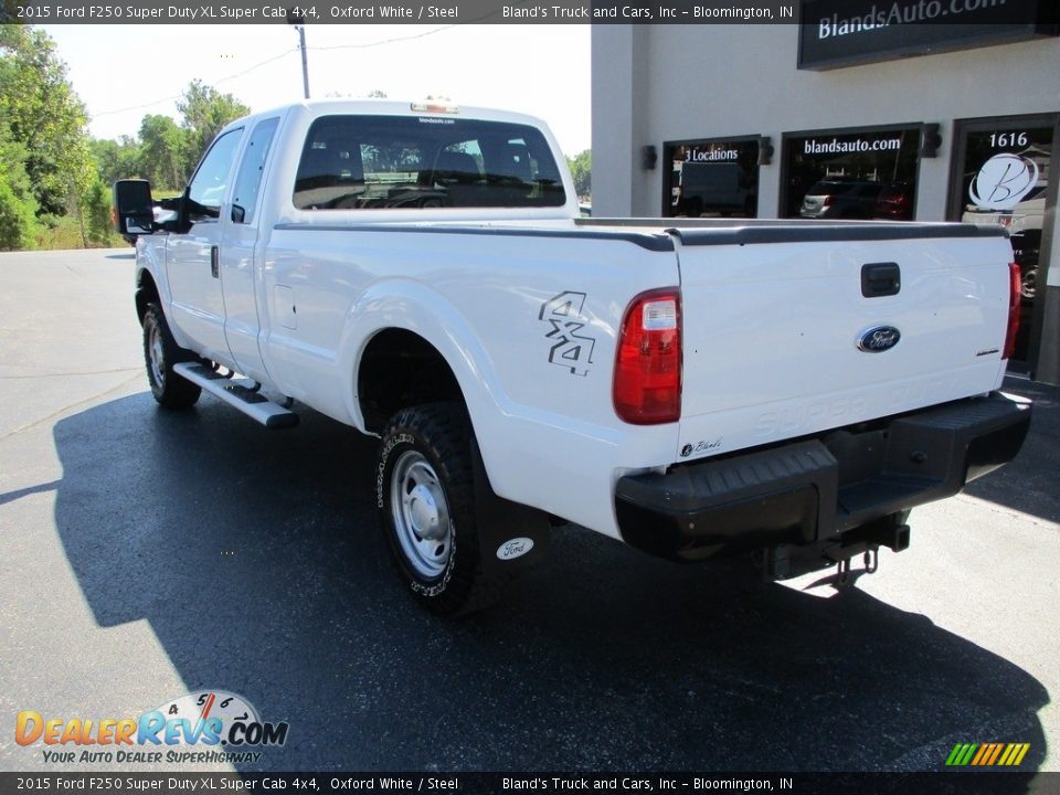 2015 Ford F250 Super Duty XL Super Cab 4x4 Oxford White / Steel Photo #3