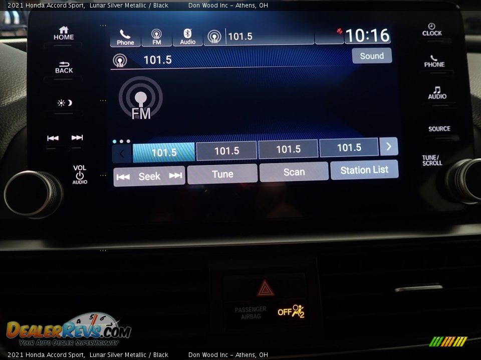 2021 Honda Accord Sport Lunar Silver Metallic / Black Photo #22