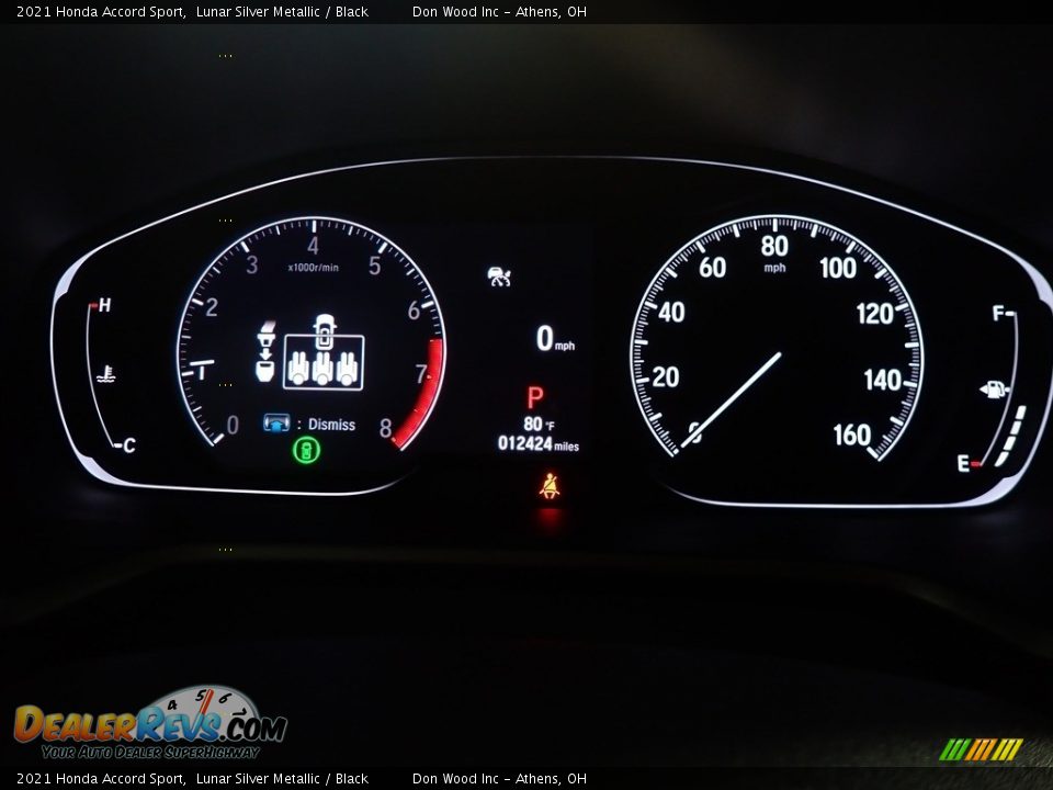 2021 Honda Accord Sport Lunar Silver Metallic / Black Photo #24