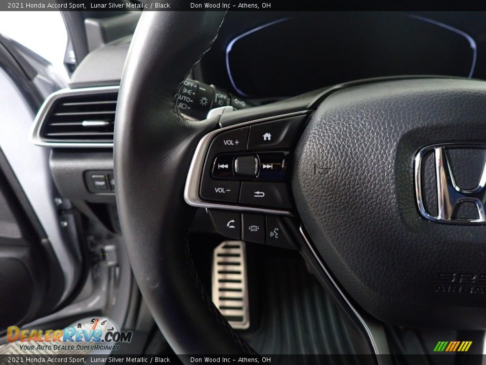 2021 Honda Accord Sport Lunar Silver Metallic / Black Photo #25