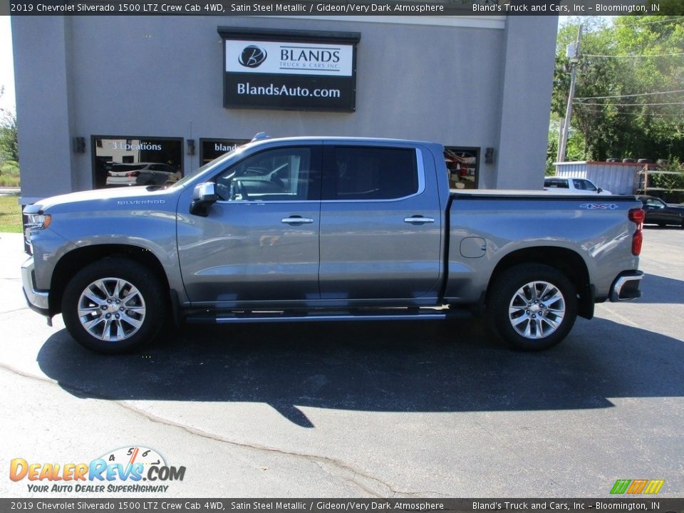 2019 Chevrolet Silverado 1500 LTZ Crew Cab 4WD Satin Steel Metallic / Gideon/Very Dark Atmosphere Photo #1