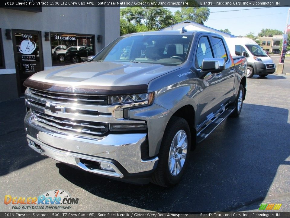 2019 Chevrolet Silverado 1500 LTZ Crew Cab 4WD Satin Steel Metallic / Gideon/Very Dark Atmosphere Photo #2