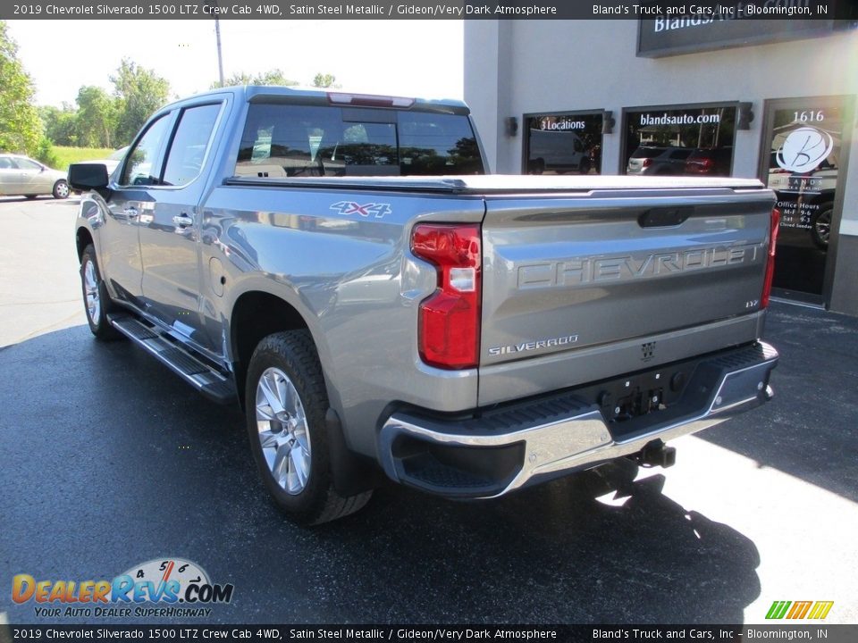 2019 Chevrolet Silverado 1500 LTZ Crew Cab 4WD Satin Steel Metallic / Gideon/Very Dark Atmosphere Photo #3