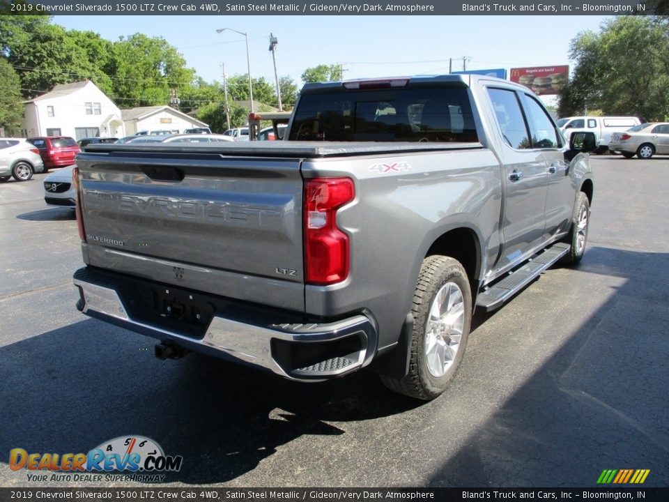 2019 Chevrolet Silverado 1500 LTZ Crew Cab 4WD Satin Steel Metallic / Gideon/Very Dark Atmosphere Photo #4