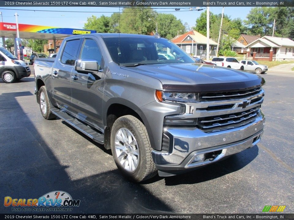 2019 Chevrolet Silverado 1500 LTZ Crew Cab 4WD Satin Steel Metallic / Gideon/Very Dark Atmosphere Photo #5