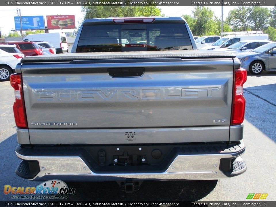 2019 Chevrolet Silverado 1500 LTZ Crew Cab 4WD Satin Steel Metallic / Gideon/Very Dark Atmosphere Photo #35