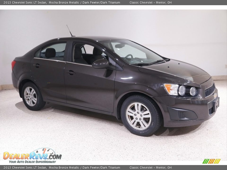 2013 Chevrolet Sonic LT Sedan Mocha Bronze Metallic / Dark Pewter/Dark Titanium Photo #1