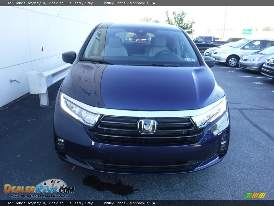 2022 Honda Odyssey LX Obsidian Blue Pearl / Gray Photo #4