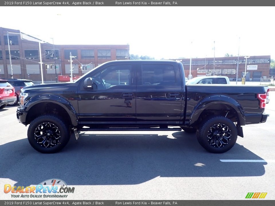 2019 Ford F150 Lariat SuperCrew 4x4 Agate Black / Black Photo #5