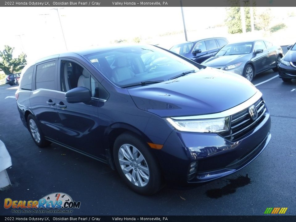 2022 Honda Odyssey LX Obsidian Blue Pearl / Gray Photo #5