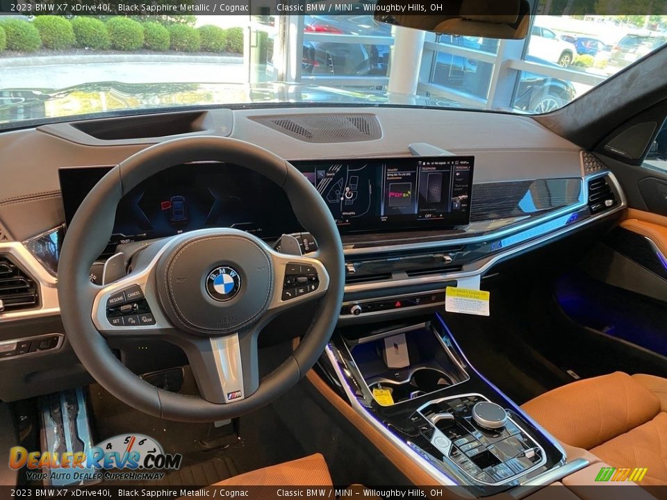 2023 BMW X7 xDrive40i Black Sapphire Metallic / Cognac Photo #6
