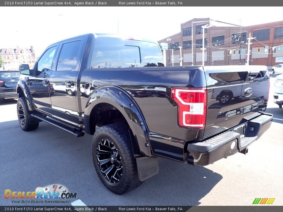 2019 Ford F150 Lariat SuperCrew 4x4 Agate Black / Black Photo #6