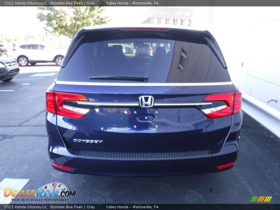 2022 Honda Odyssey LX Obsidian Blue Pearl / Gray Photo #7