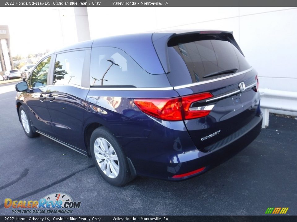 2022 Honda Odyssey LX Obsidian Blue Pearl / Gray Photo #8