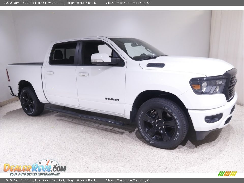 2020 Ram 1500 Big Horn Crew Cab 4x4 Bright White / Black Photo #1