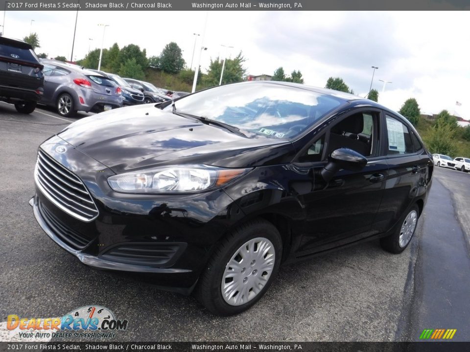 2017 Ford Fiesta S Sedan Shadow Black / Charcoal Black Photo #4