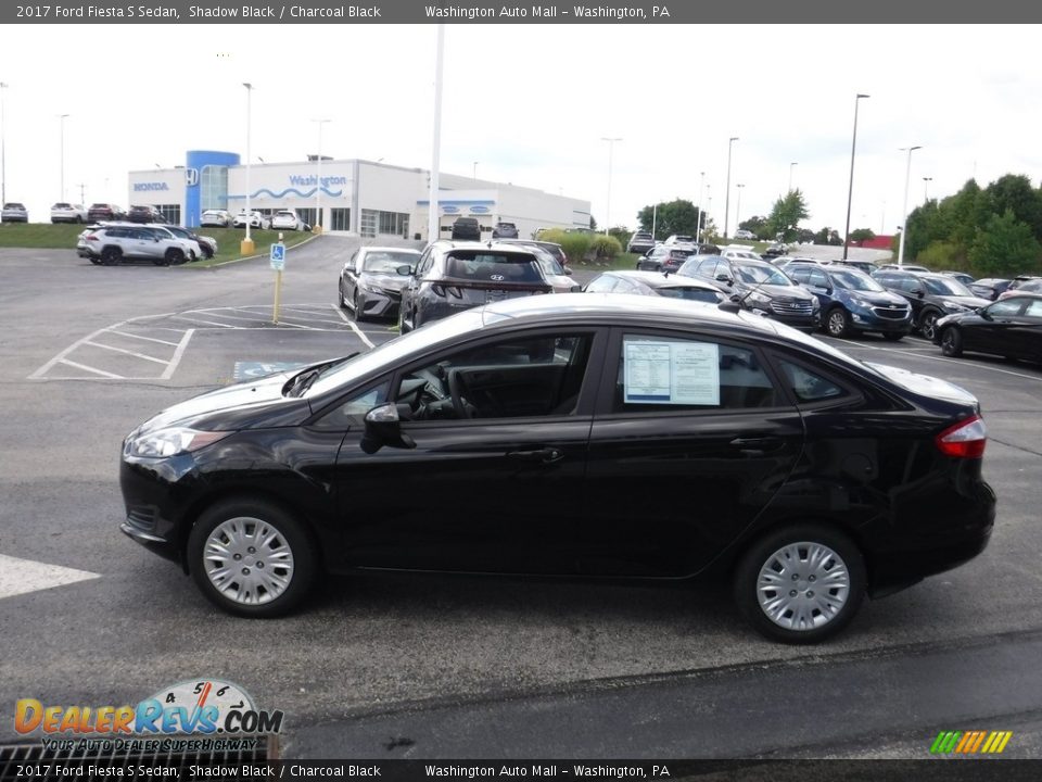 2017 Ford Fiesta S Sedan Shadow Black / Charcoal Black Photo #5