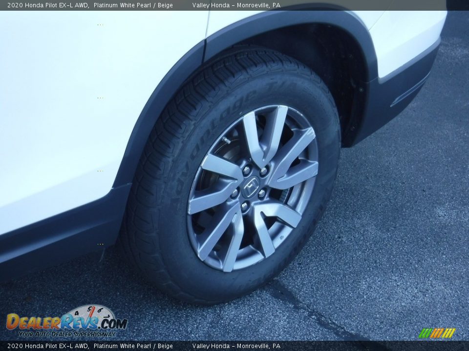 2020 Honda Pilot EX-L AWD Platinum White Pearl / Beige Photo #4