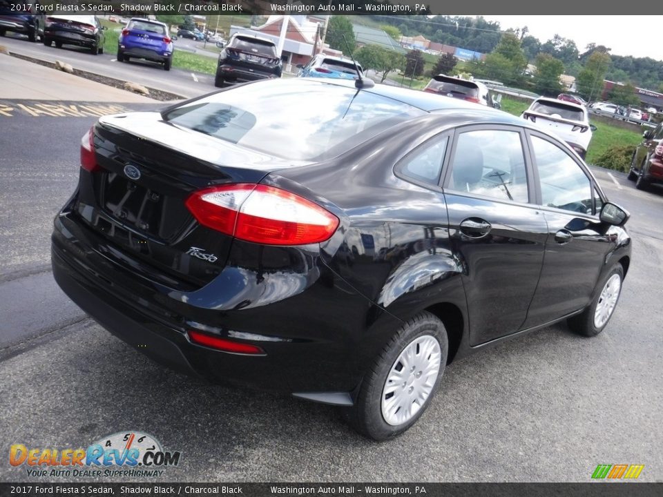 2017 Ford Fiesta S Sedan Shadow Black / Charcoal Black Photo #8