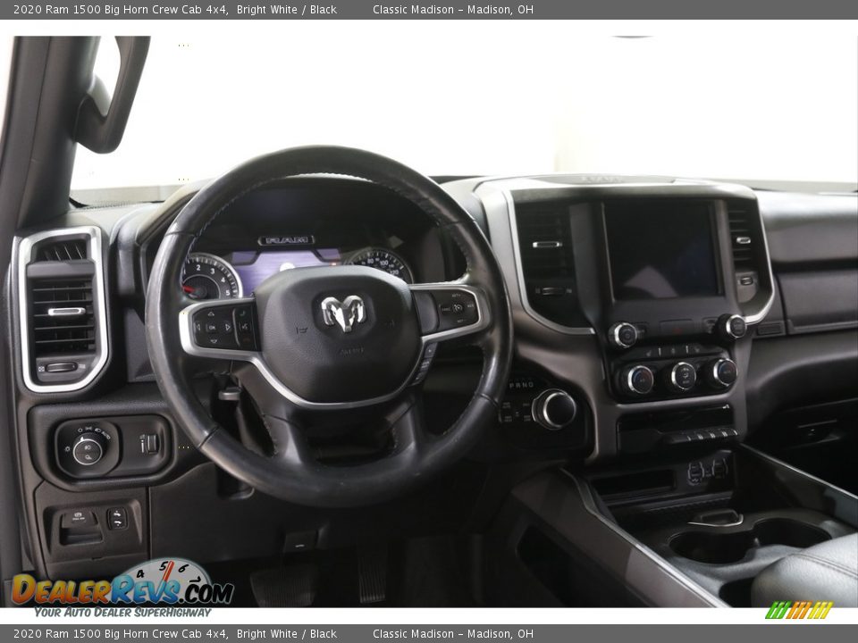 2020 Ram 1500 Big Horn Crew Cab 4x4 Bright White / Black Photo #6