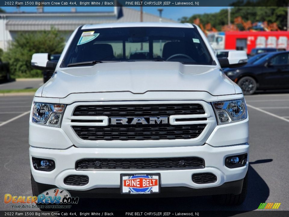 2022 Ram 1500 Big Horn Crew Cab 4x4 Bright White / Black Photo #2