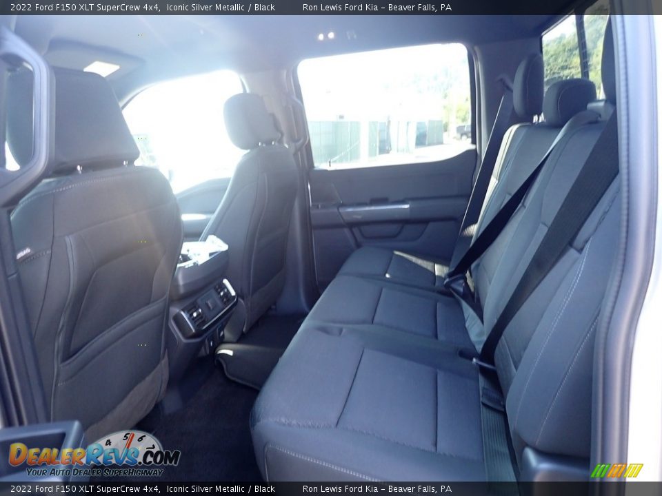 Rear Seat of 2022 Ford F150 XLT SuperCrew 4x4 Photo #13
