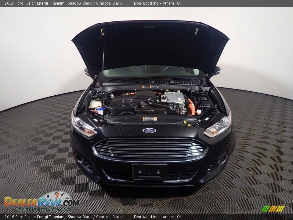 2016 Ford Fusion Energi Titanium Shadow Black / Charcoal Black Photo #7