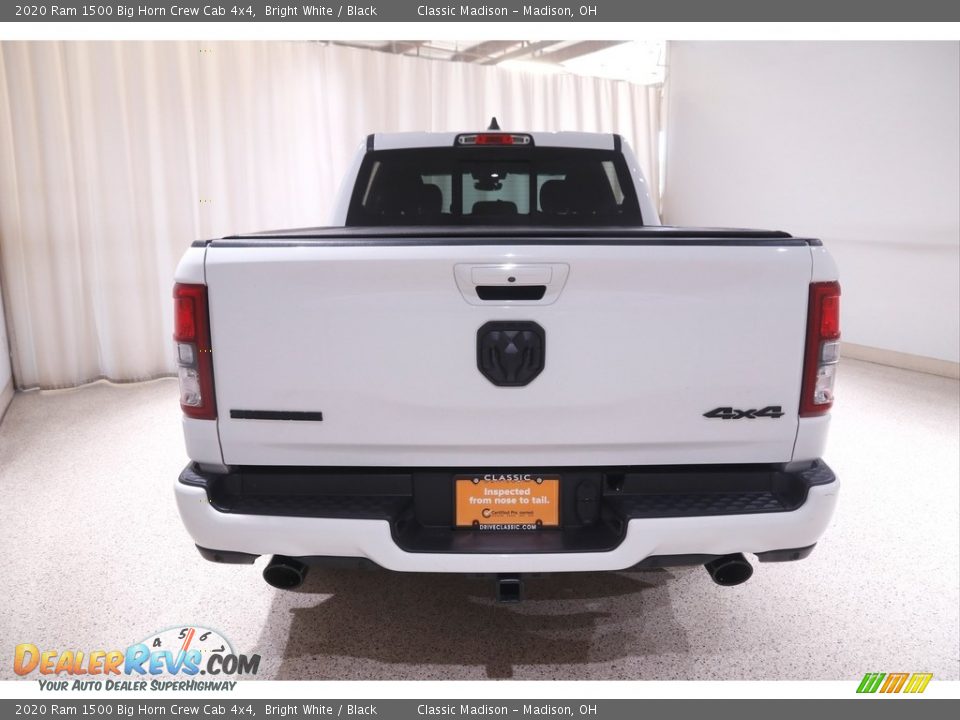2020 Ram 1500 Big Horn Crew Cab 4x4 Bright White / Black Photo #22