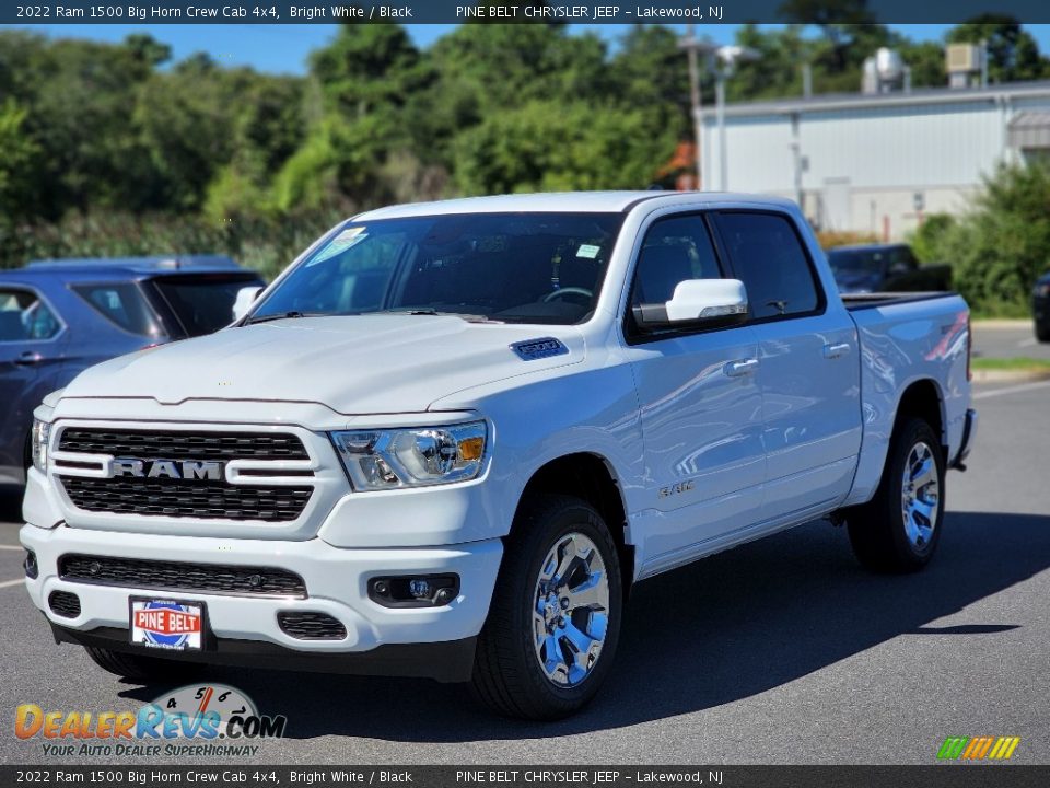 2022 Ram 1500 Big Horn Crew Cab 4x4 Bright White / Black Photo #1