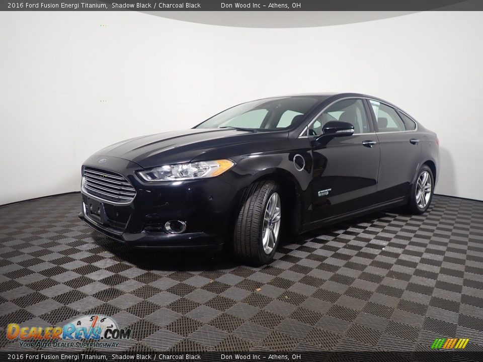 2016 Ford Fusion Energi Titanium Shadow Black / Charcoal Black Photo #9